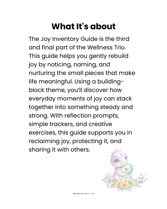 Rebuilding Joy in Small Pieces: Joy Inventory Guide (Digital PDF)