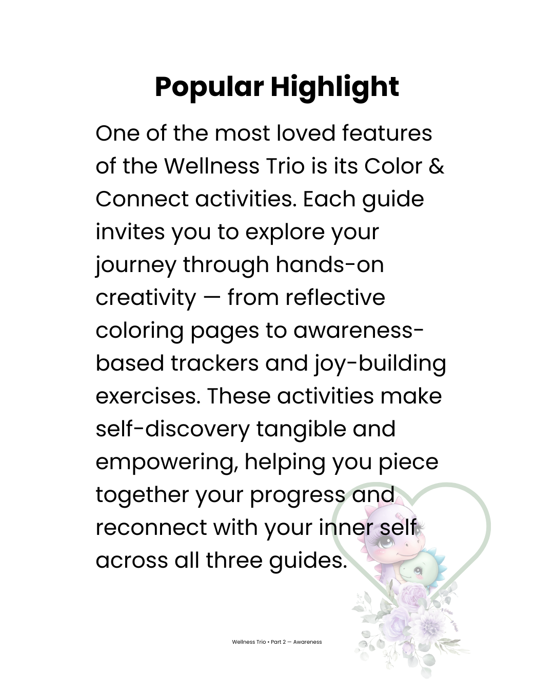 Wellness Trio Series: Reflection, Awareness & Joy (Digital PDF Bundle)