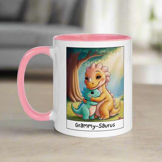 Grammy-Saurus Mug with Color Inside