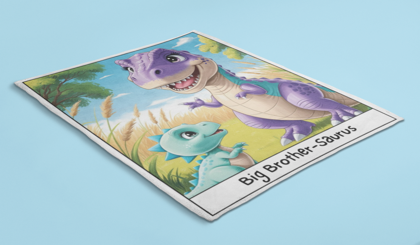 Big Brother-Saurus Sherpa Blanket (37 x 57)