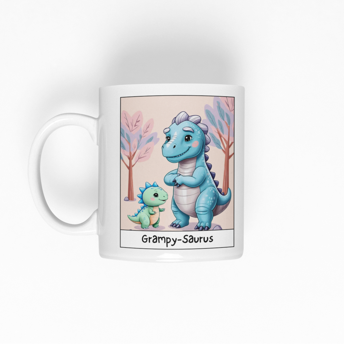 Grampy-Saurus White Glossy Mug