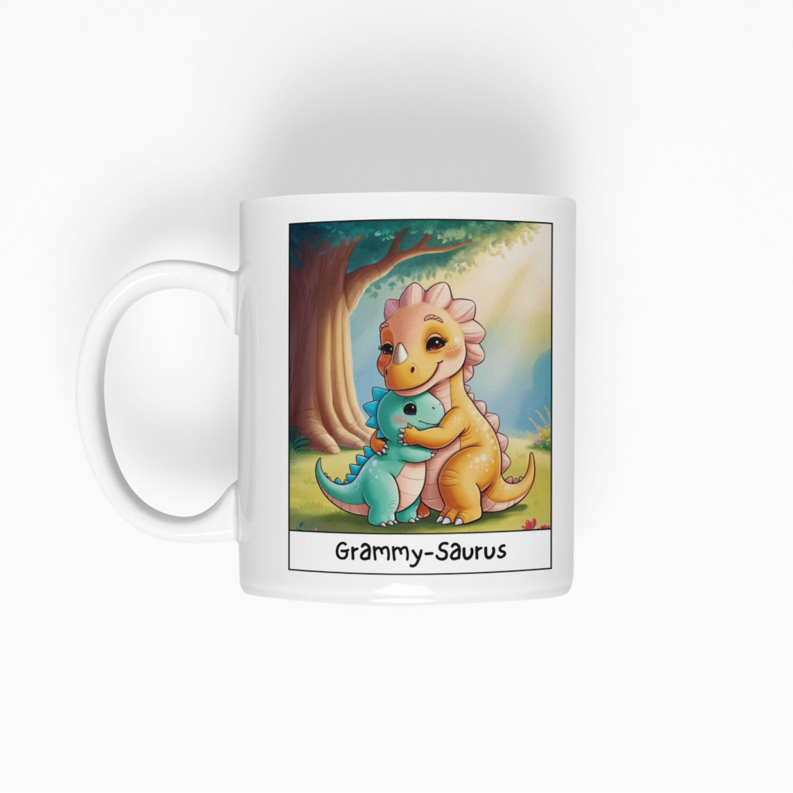 Grammy-Saurus White Glossy Mug