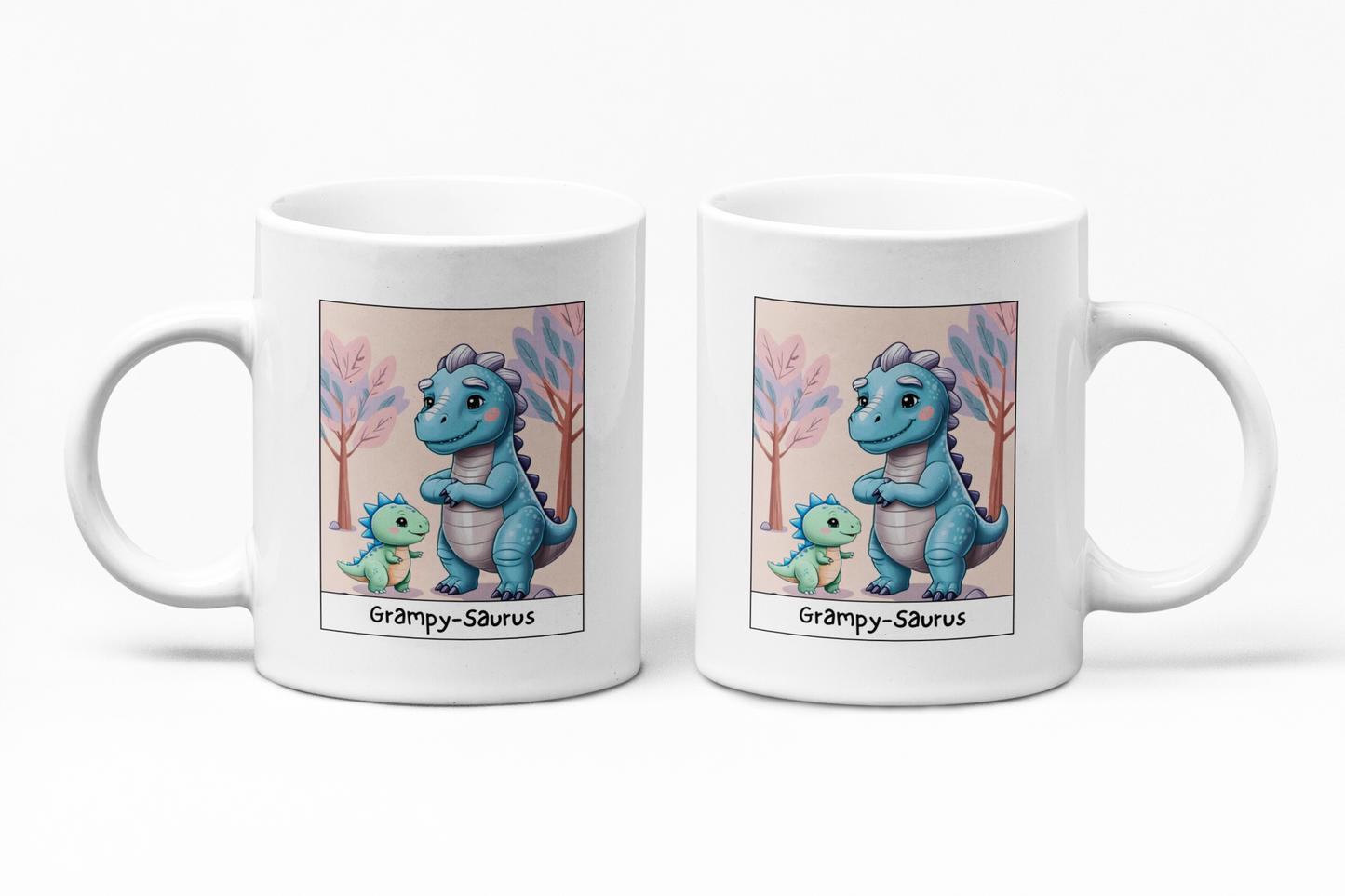 Grampy-Saurus White Glossy Mug