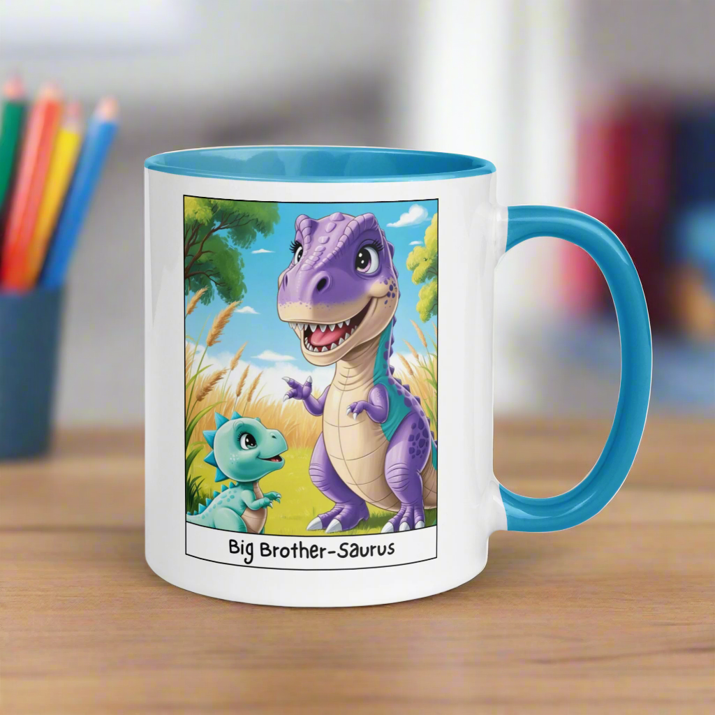 Big Brother-Saurus Mug with Color Inside