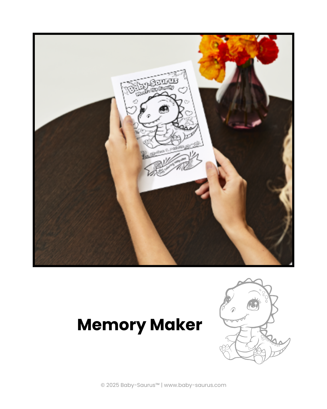 Baby-Saurus Meets His Family: Coloring Keepsake eBook