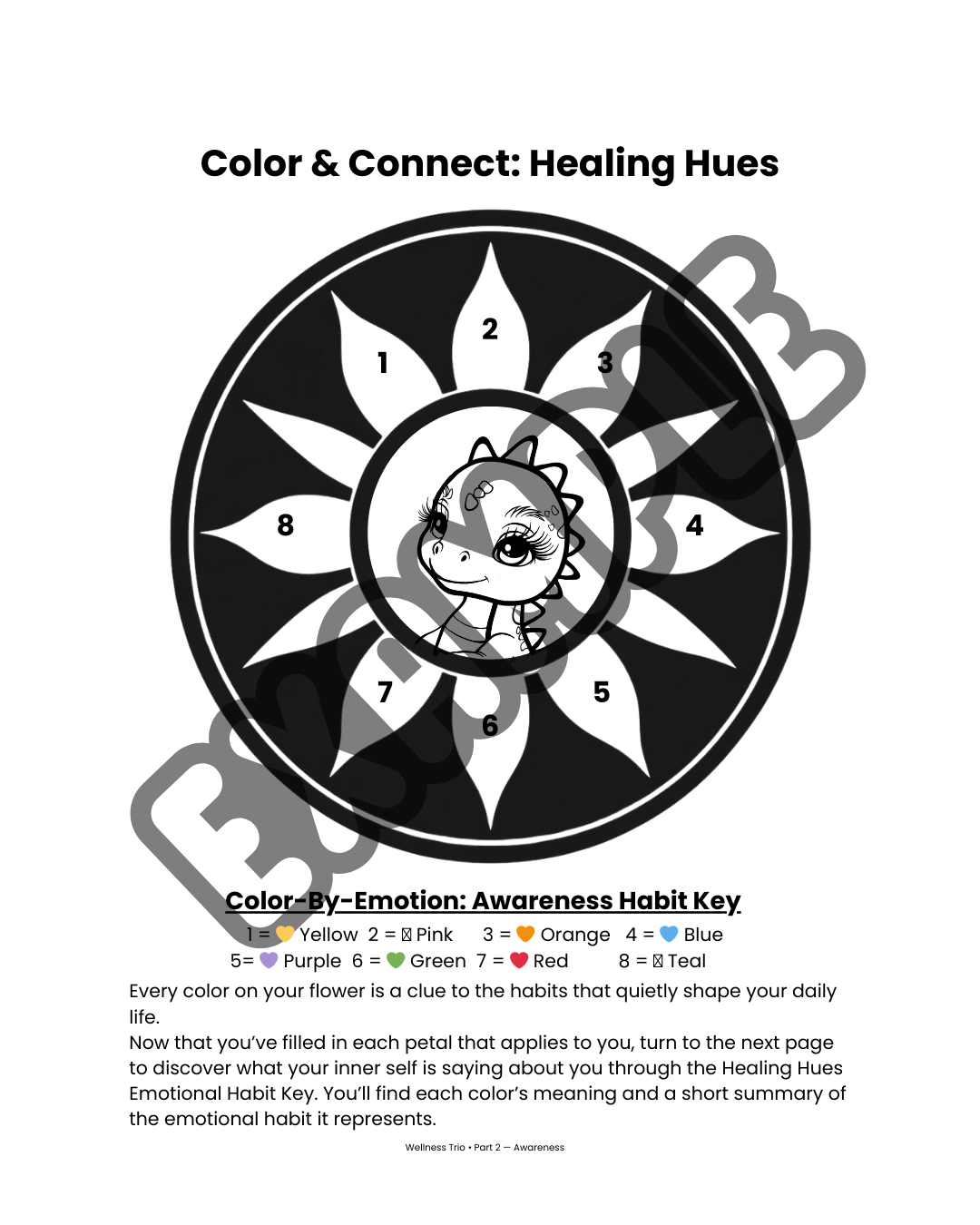 Wellness Trio Series: Reflection, Awareness & Joy (Digital PDF Bundle)