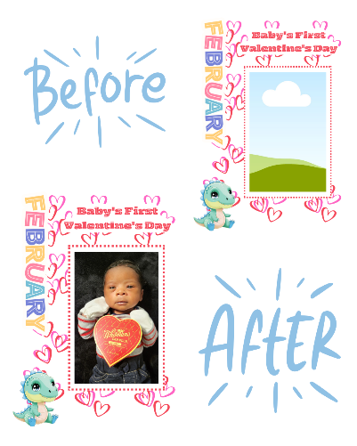Baby-Saurus Milestone Storybook – Editable Edition