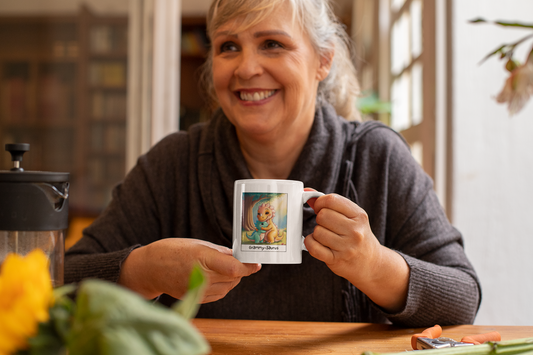 Grammy-Saurus White Glossy Mug
