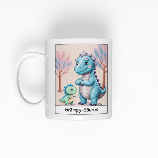 Grampy-Saurus White Glossy Mug